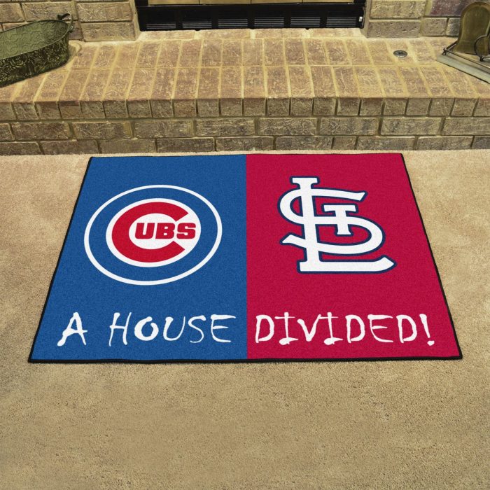 Mlb House Divided Cubs Cardinals House Divided Mat Fanhood Gear