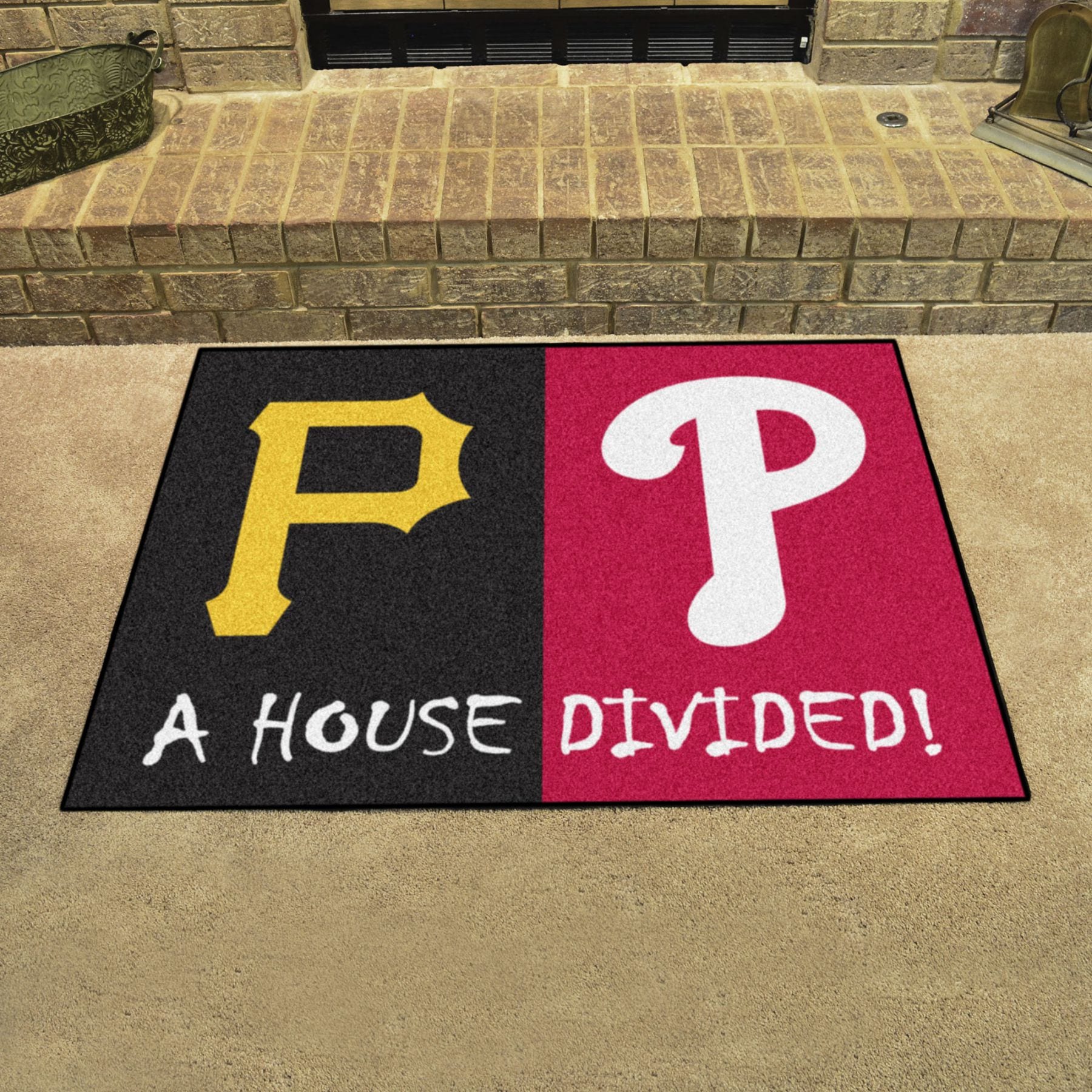 MLB House Divided Pirates Phillies House Divided Mat Fanhood Gear