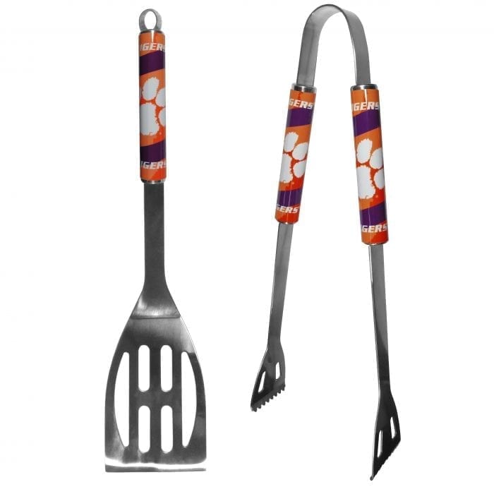 Clemson Tigers 2 pc Steel BBQ Tool Set