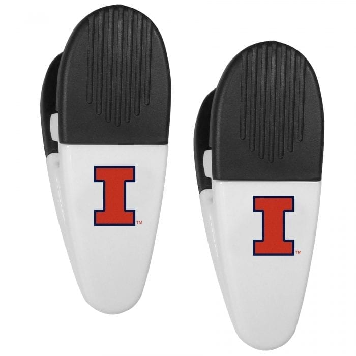 Illinois Fighting Illini Mini Chip Clip Magnets, 2 pk