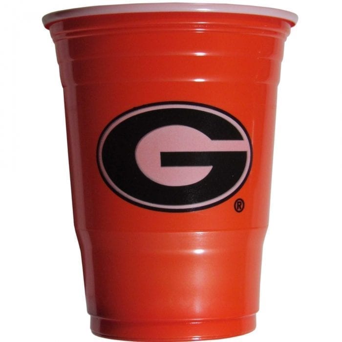 Georgia Bulldogs Plastic Game Day Cups