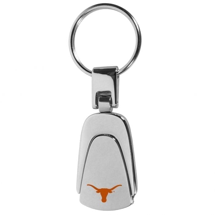 Texas Longhorns Steel Teardop Key Chain