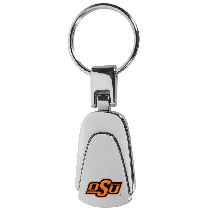 Oklahoma St. Cowboys Steel Teardop Key Chain