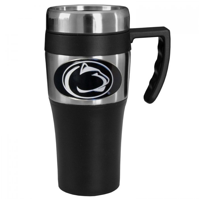 Penn St. Nittany Lions Steel Travel Mug w/Handle