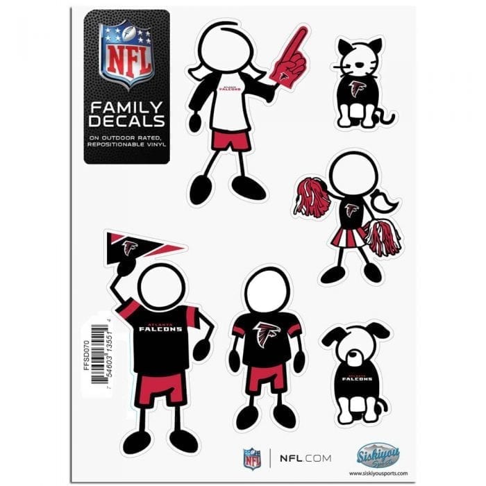 Atlanta Falcons Family Decal Set Small