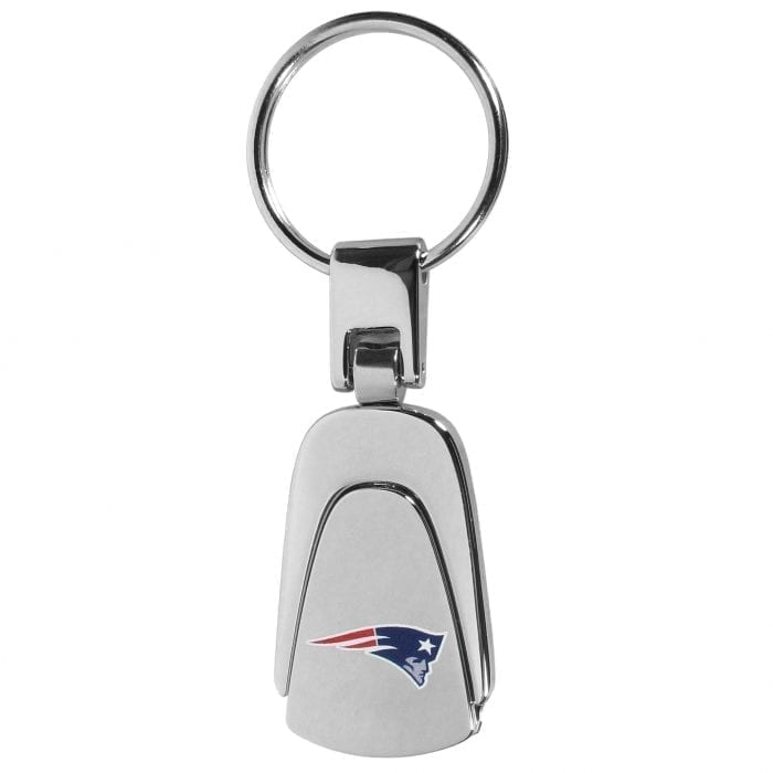 New England Patriots Steel Teardop Key Chain