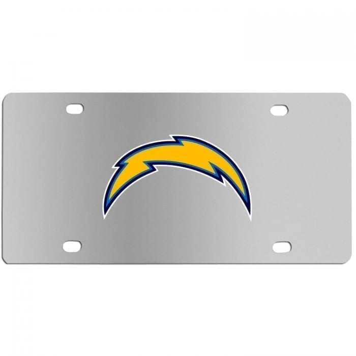 Los Angeles Chargers Steel License Plate Wall Plaque