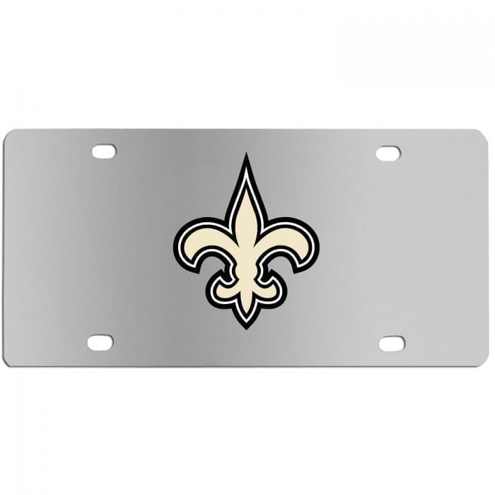 New Orleans Saints Steel License Plate Wall Plaque