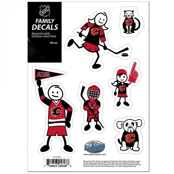 Calgary Flames® Family Decal Set Small