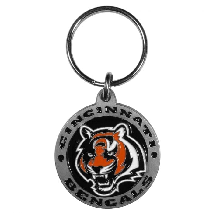 Cincinnati Bengals Carved Metal Key Chain