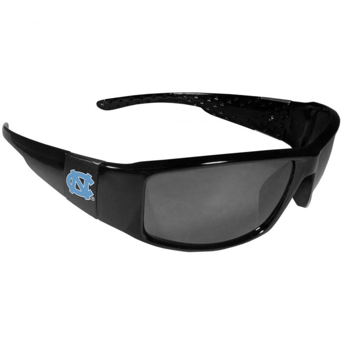 N. Carolina Tar Heels Black Wrap Sunglasses