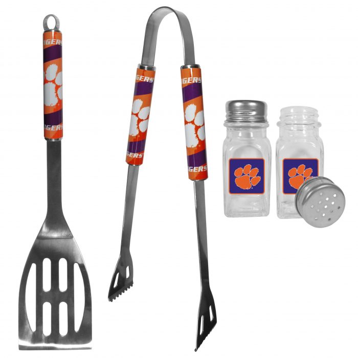 Clemson Tigers 2pc BBQ Set with Salt & Pepper Shakers