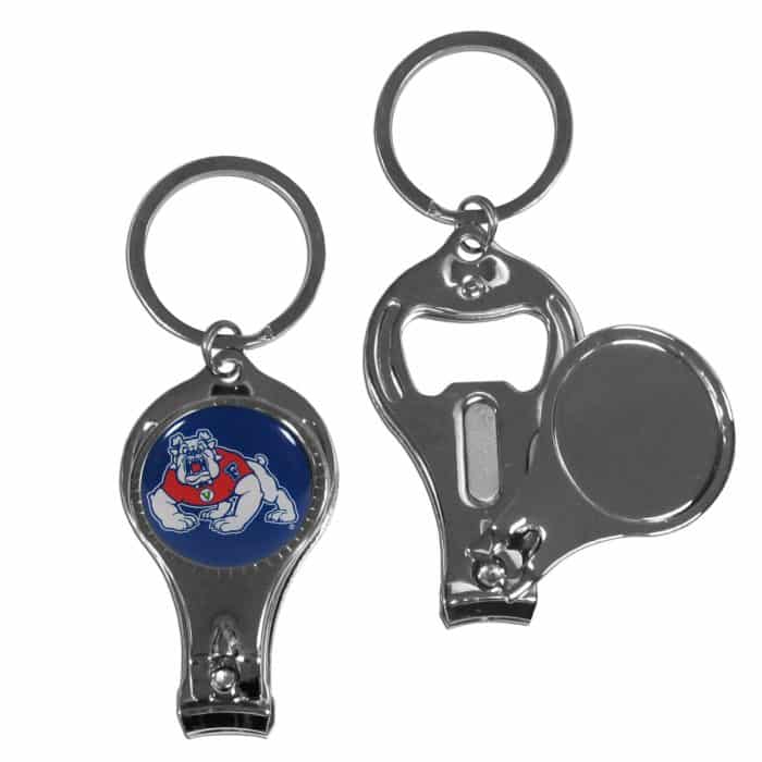 Fresno St. Bulldogs Nail Care/Bottle Opener Key Chain