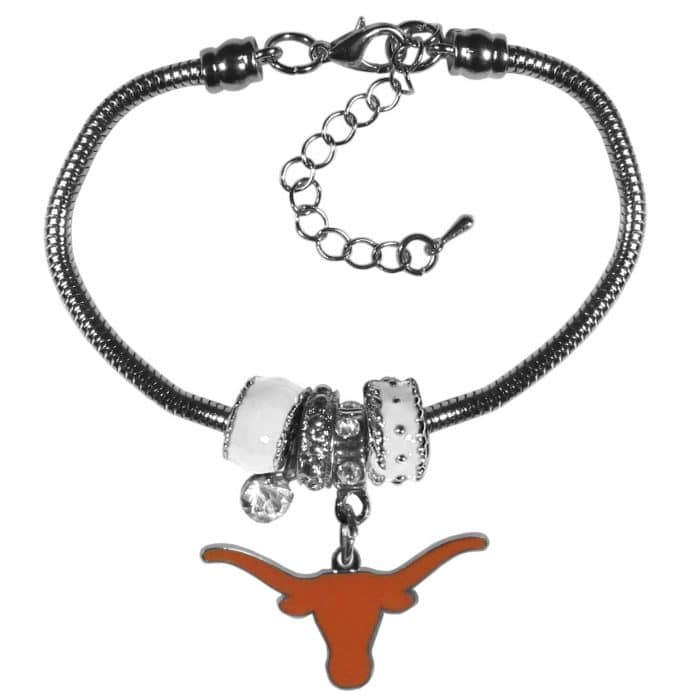 Texas Longhorns Euro Bead Bracelet