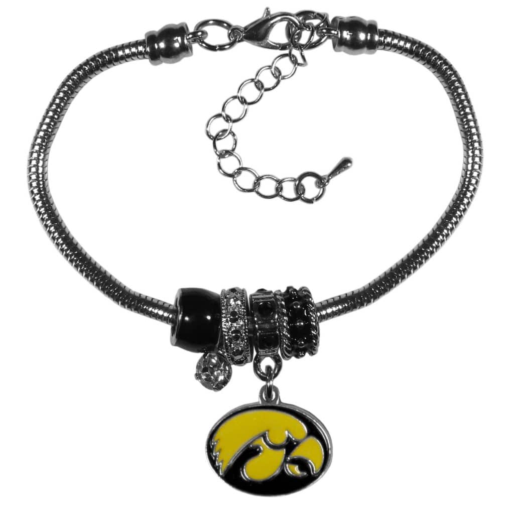 Iowa Hawkeyes Euro Bead Bracelet | Fanhood Gear