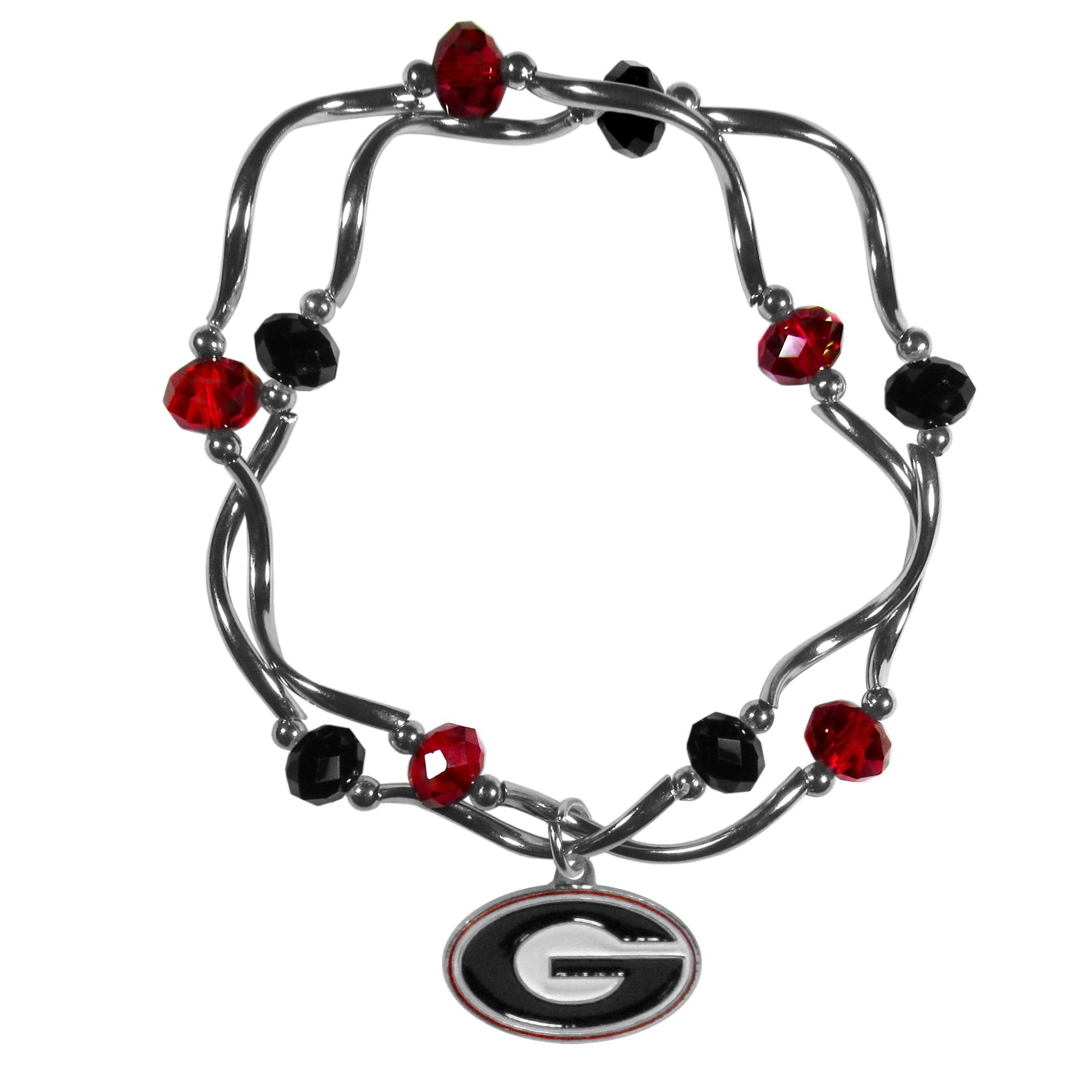 Georgia Bulldogs Crystal Bead Bracelet | Fanhood Gear