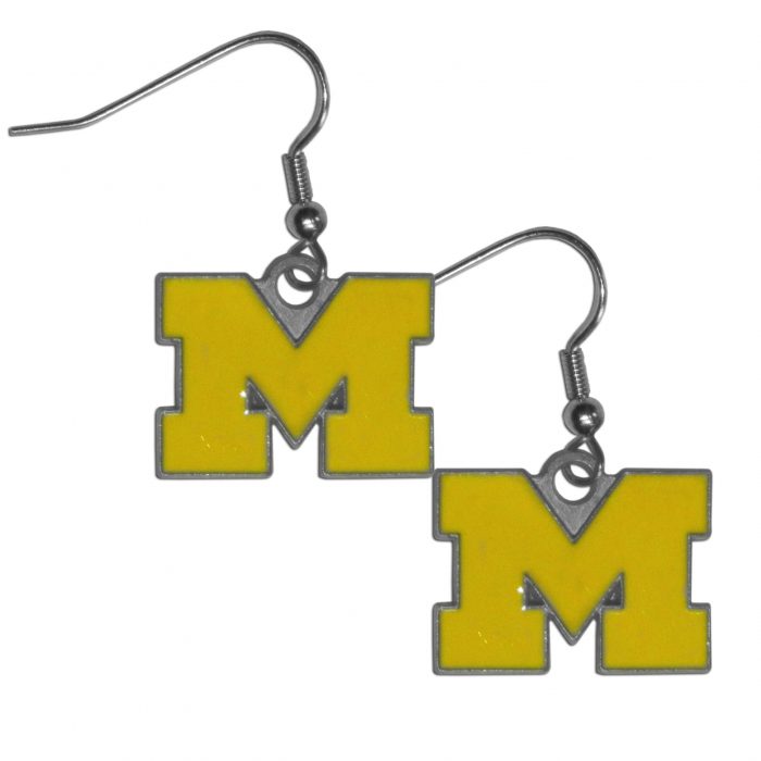 Michigan Wolverines Dangle Earrings