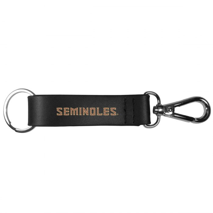 Florida St. Seminoles Black Strap Key Chain