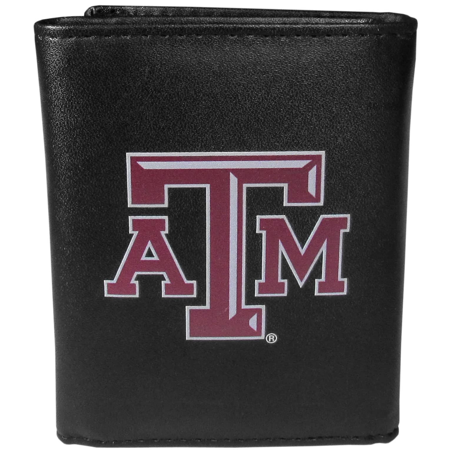 Texas A & M Aggies Leather Tri-fold Wallet, Large Logo | Fanhood Gear