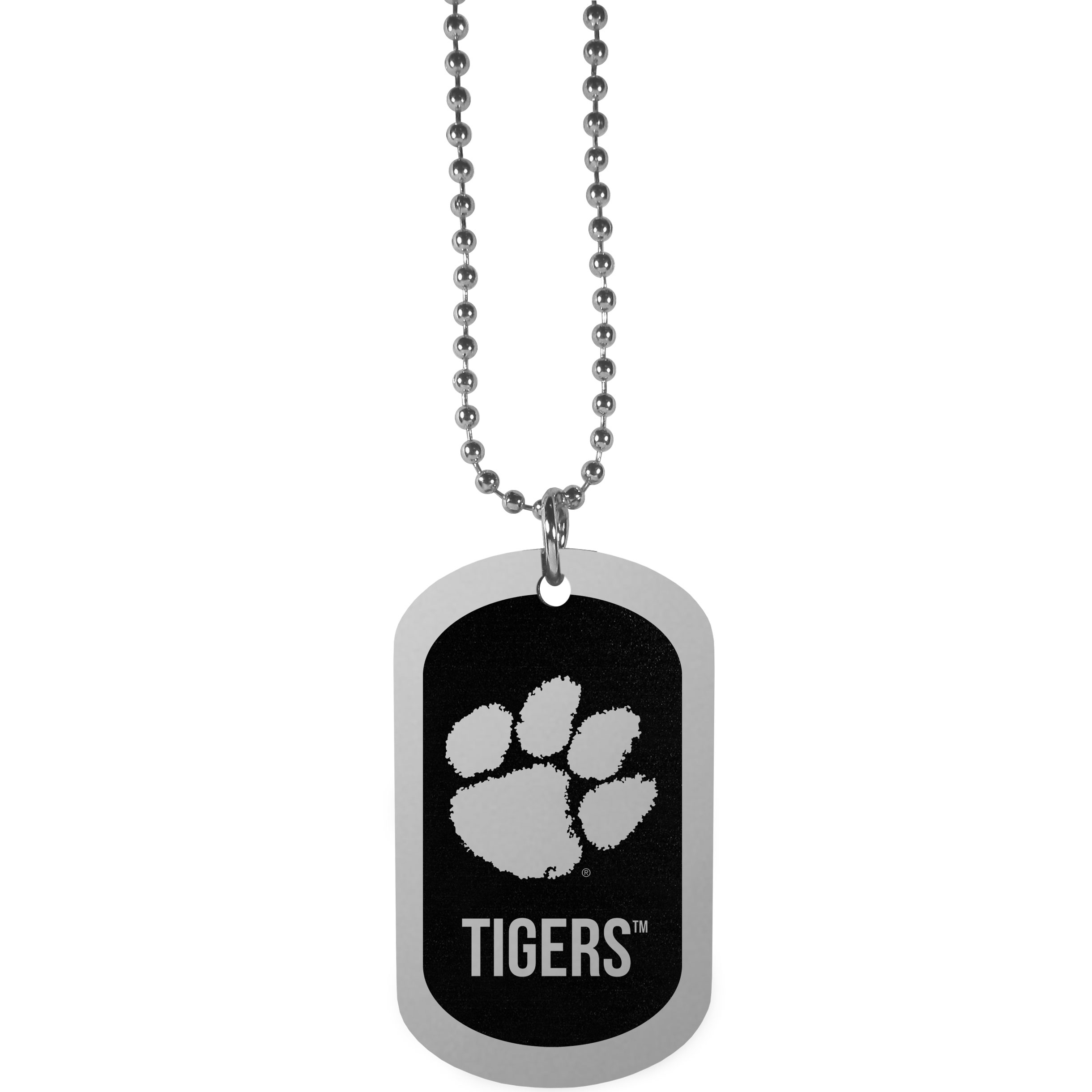 Clemson Tigers Chrome Tag Necklace | Fanhood Gear
