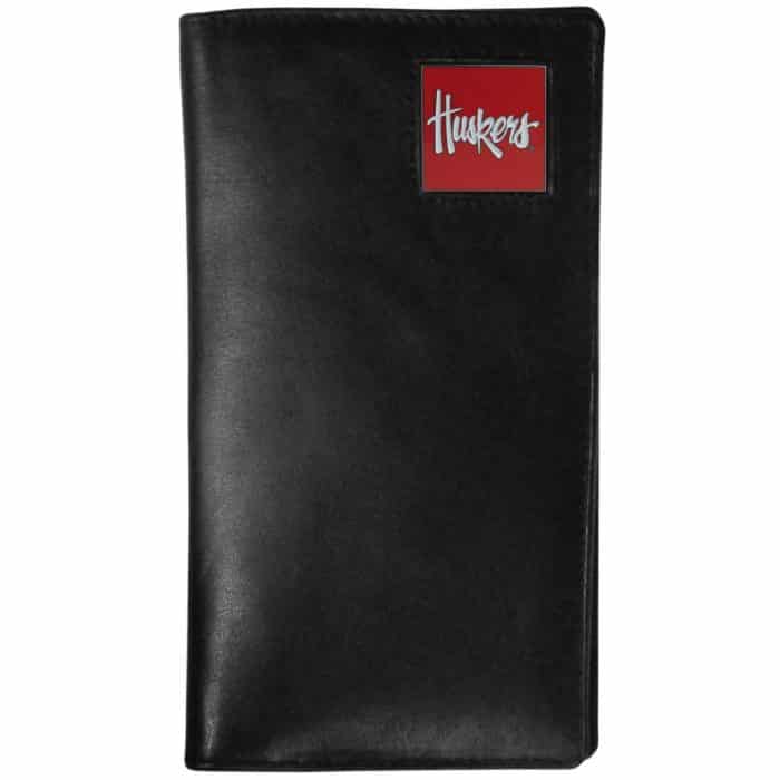 Nebraska Cornhuskers Leather Tall Wallet