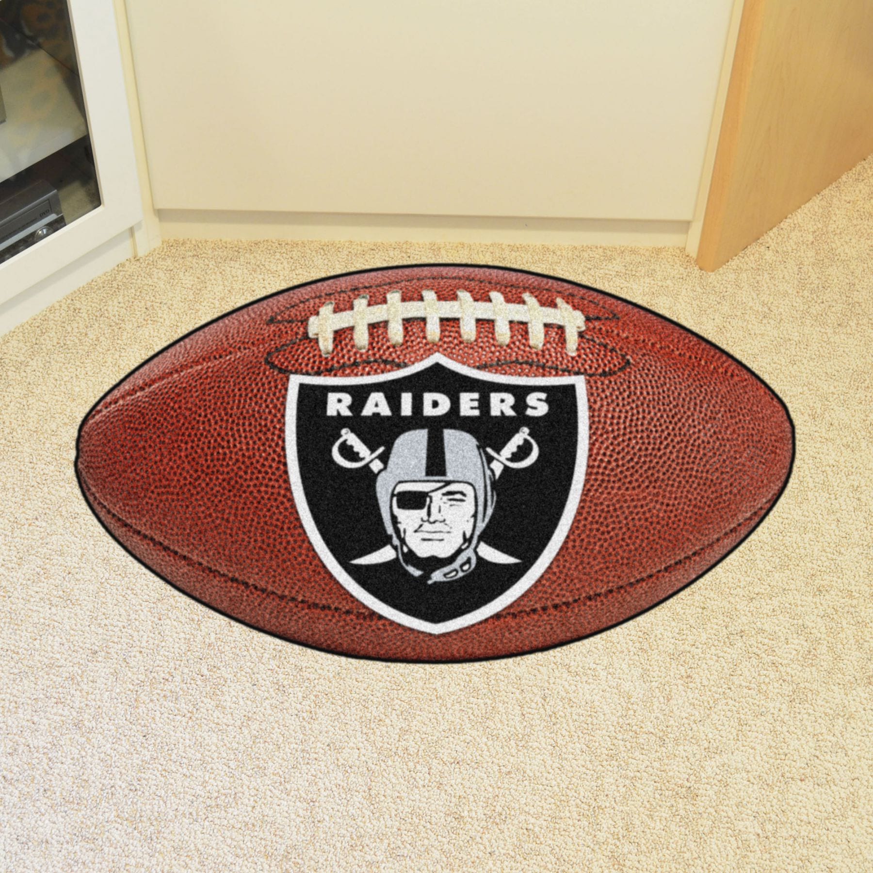 Oakland Raiders Football Mat | Fanhood Gear