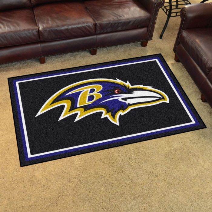 Baltimore Ravens 4x6 Rug