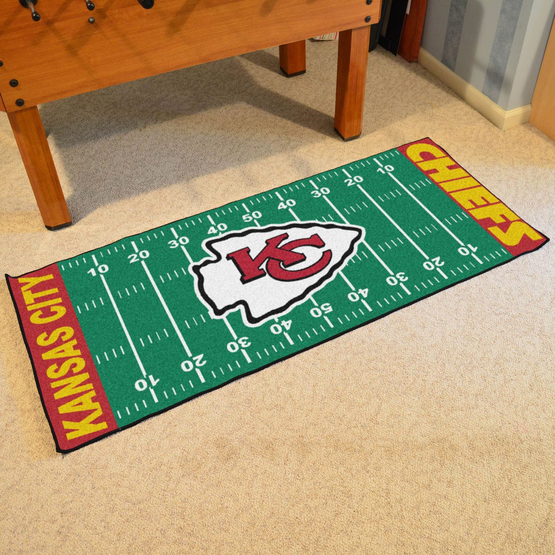 Kansas City Chiefs Football Field Runner | Fanhood Gear