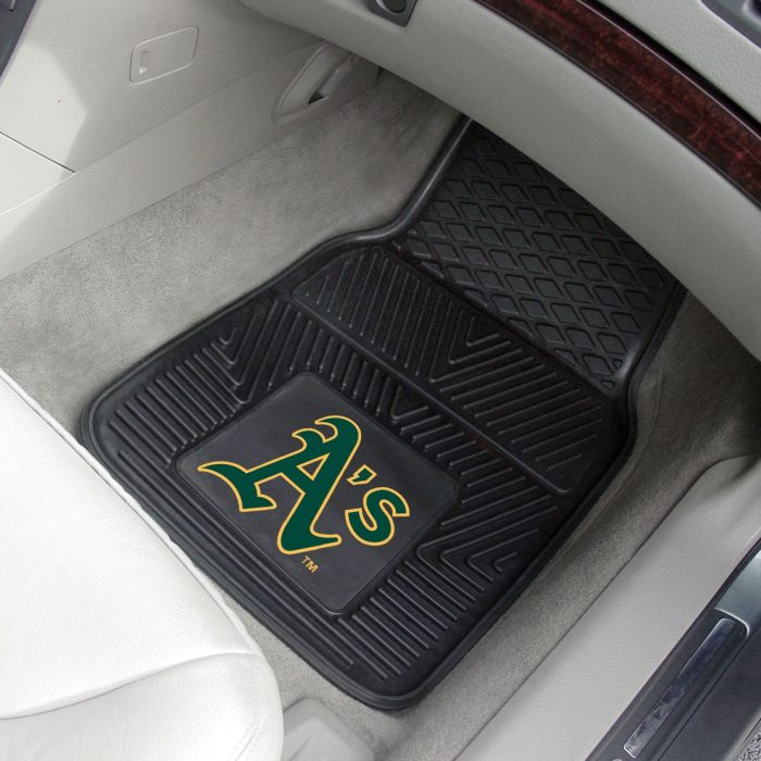 Oakland Athletics 2-pc Vinyl Car Mat Set