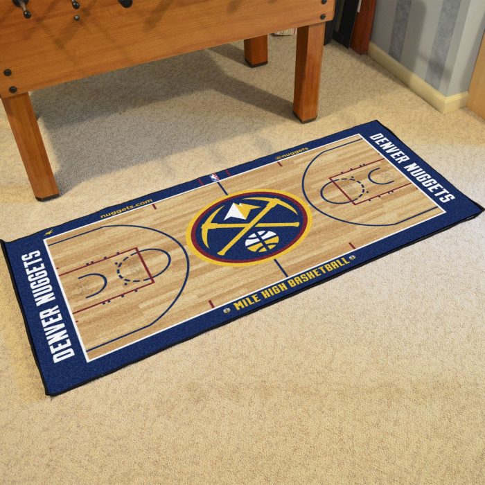 Denver Nuggets NBA Court Large Runner