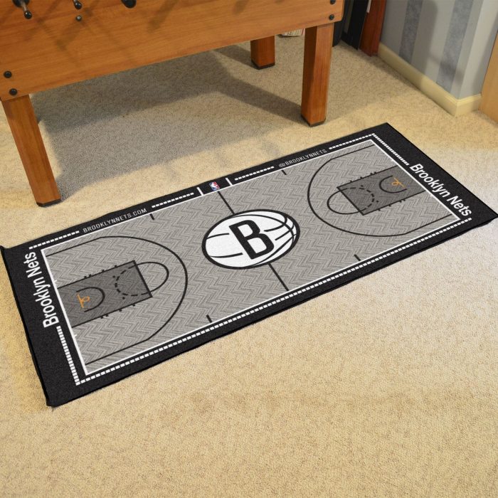 Brooklyn Nets NBA Court Large Runner