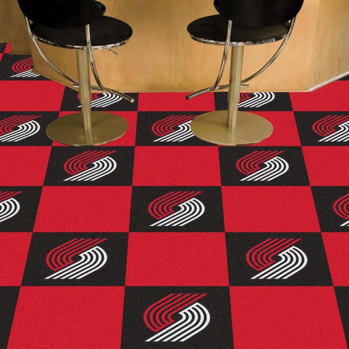 Portland Trail Blazers Team Carpet Tiles