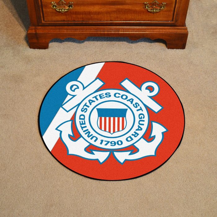 U.S. Coast Guard 44" Round Mat