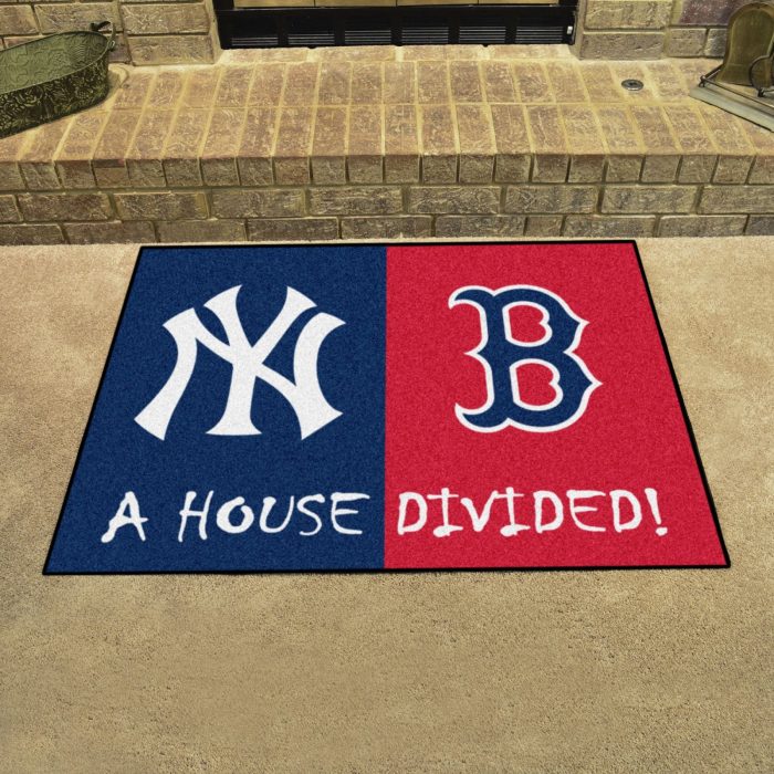 MLB House Divided - Yankees / Red Sox House Divided Mat