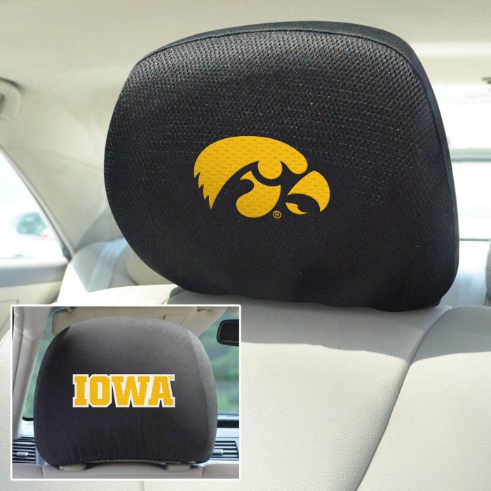 University of Iowa Head Rest Cover