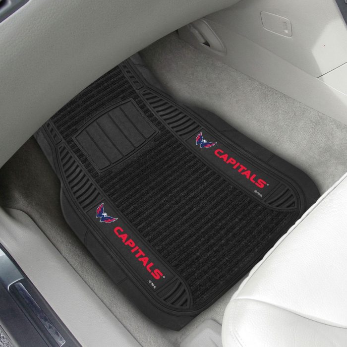 Washington Capitals 2-pc Deluxe Car Mat Set