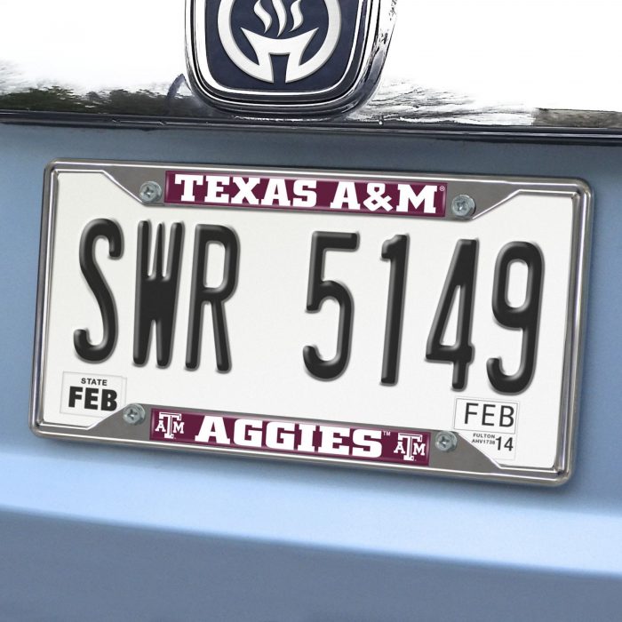 Texas A&M University License Plate Frame