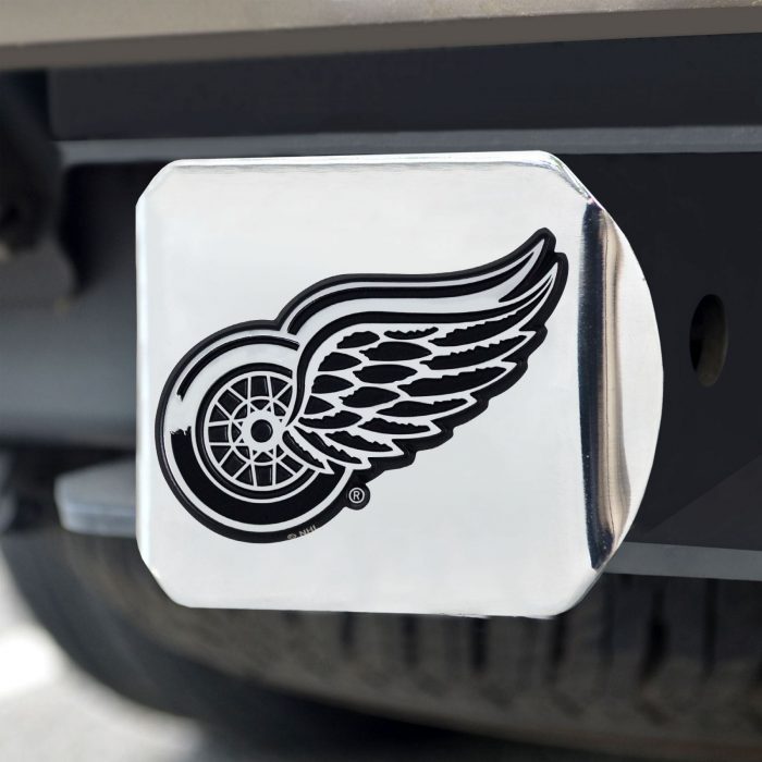 Detroit Red Wings Hitch Cover - Chrome