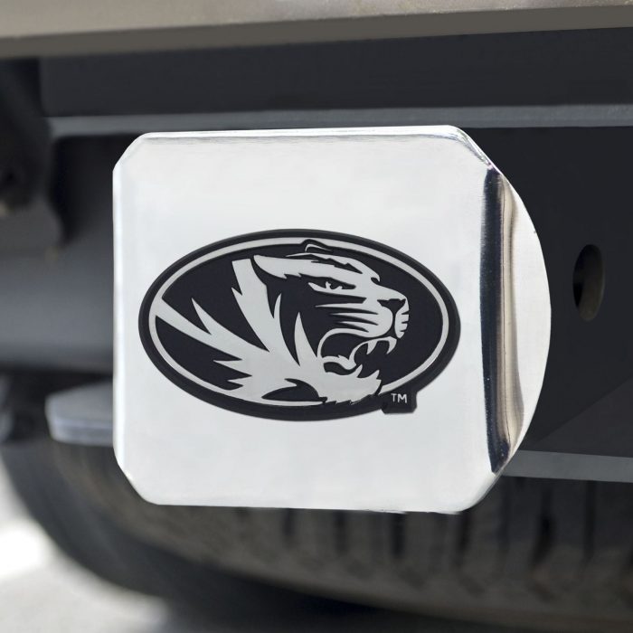 University of Missouri Hitch Cover - Chrome