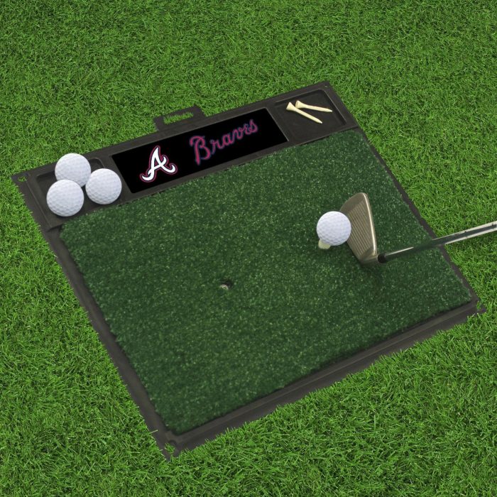 Atlanta Braves Golf Hitting Mat