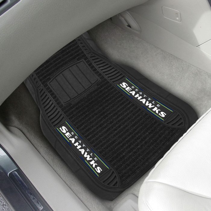 Seattle Seahawks 2-pc Deluxe Car Mat Set