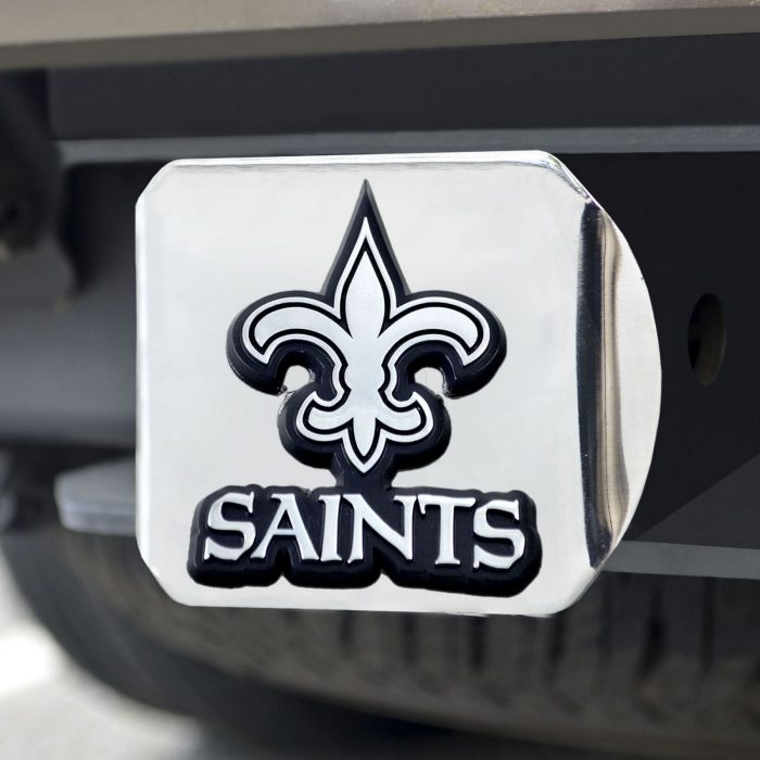 New Orleans Saints Hitch Cover - Chrome