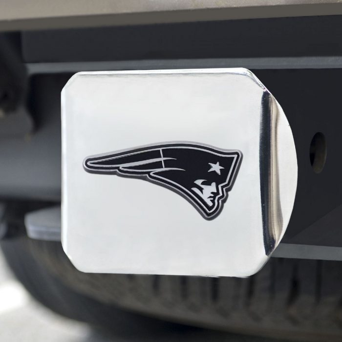 New England Patriots Hitch Cover - Chrome