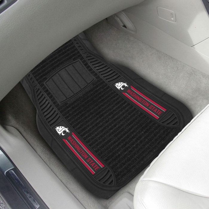 Washington State University 2-pc Deluxe Car Mat Set