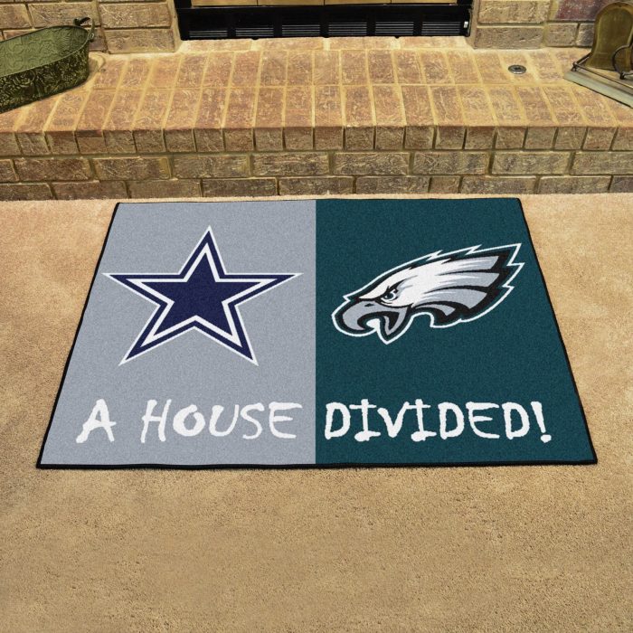 NFL House Divided - Cowboys / Eagles House Divided Mat