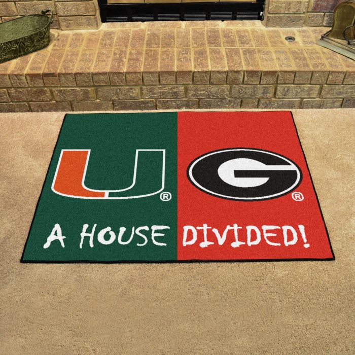 House Divided - Miami / Georgia House Divided Mat