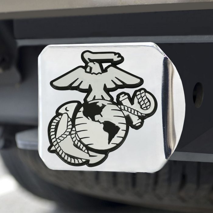 U.S. Marines Hitch Cover - Chrome