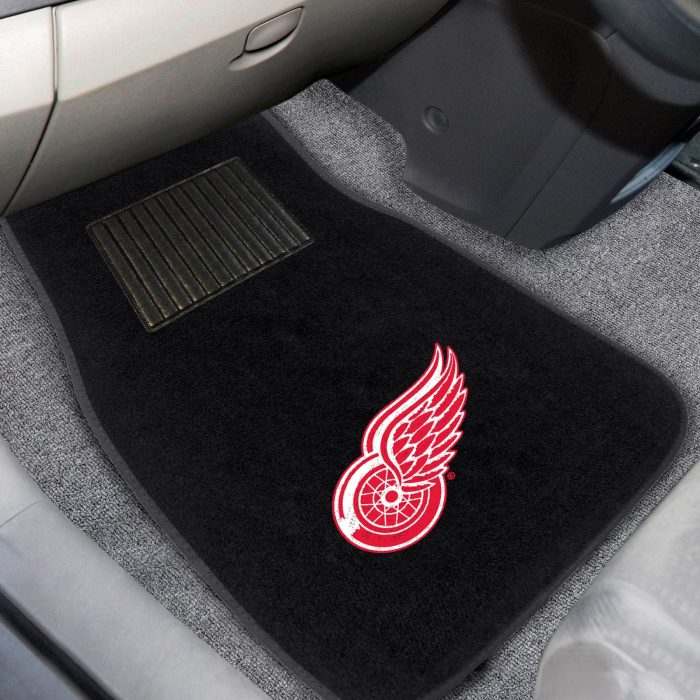 Detroit Red Wings 2-pc Embroidered Car Mat Set