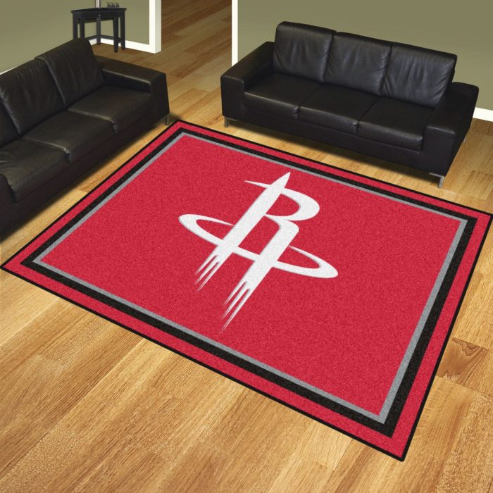Houston Rockets 8x10 Rug