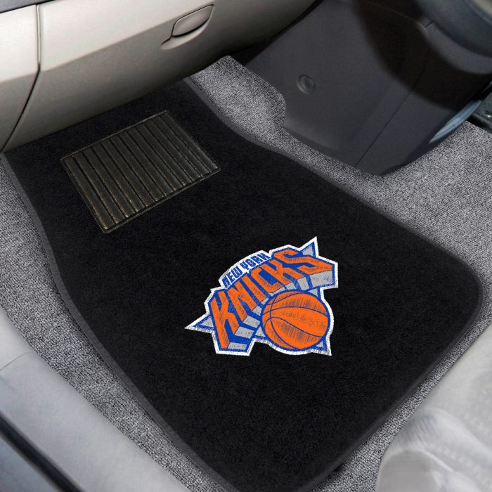 New York Knicks 2-pc Embroidered Car Mat Set